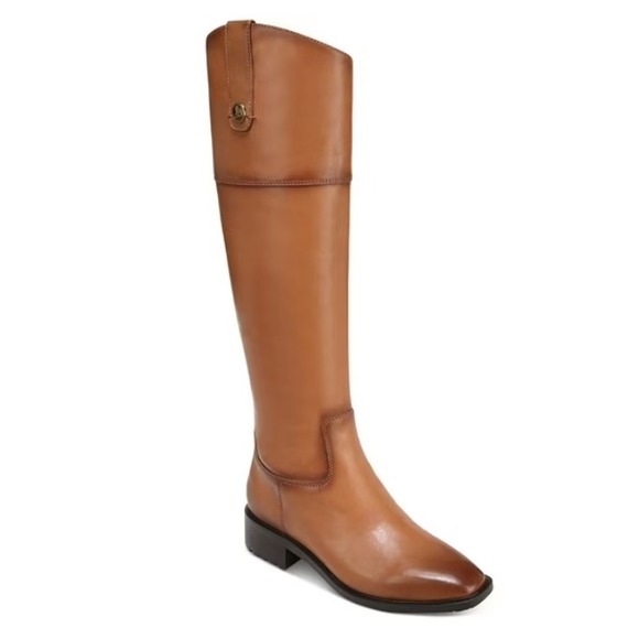 Sam Edelman Shoes - Sam Edelman‎ Knee High Riding Boots Whisky Leather WIDE CALF Womens 6.5 M NEW